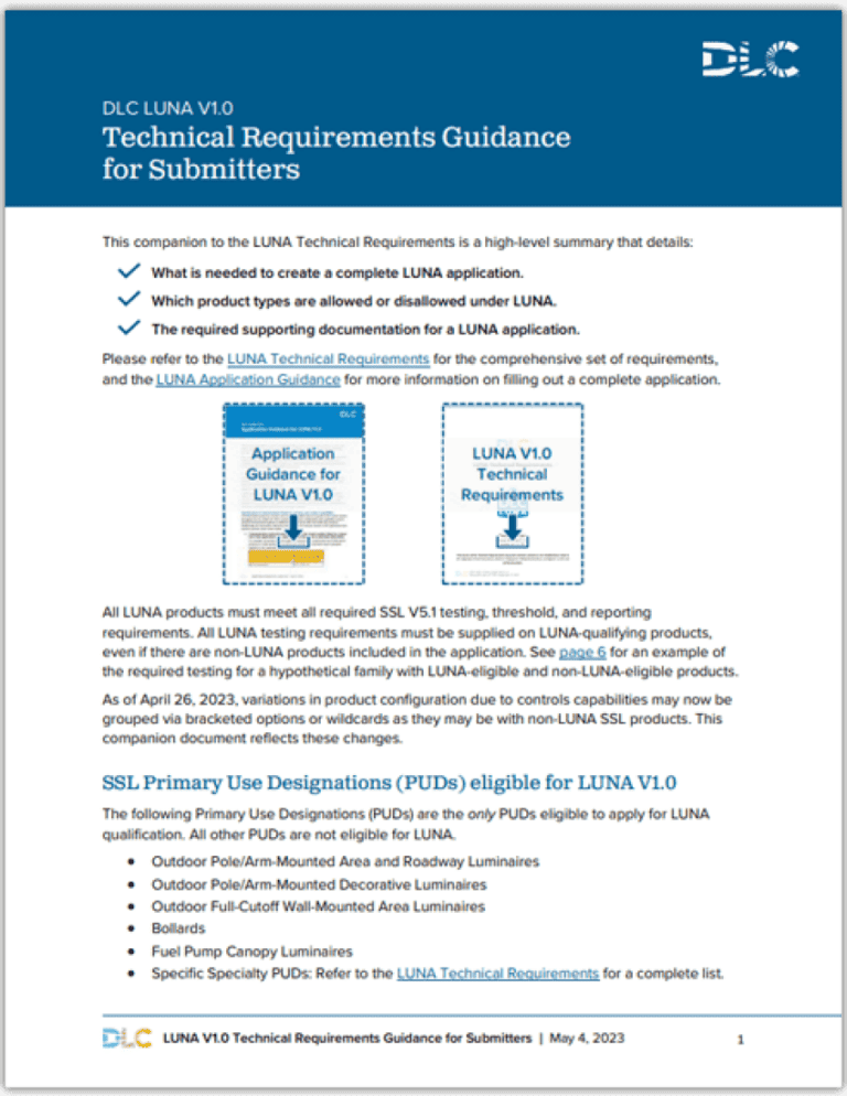 Technical Requirements Resources - DesignLights
