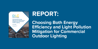 Report: Choosing Both Energy Efficiency and Light Pollution Mitigation for Commercial Outdoor Lighting