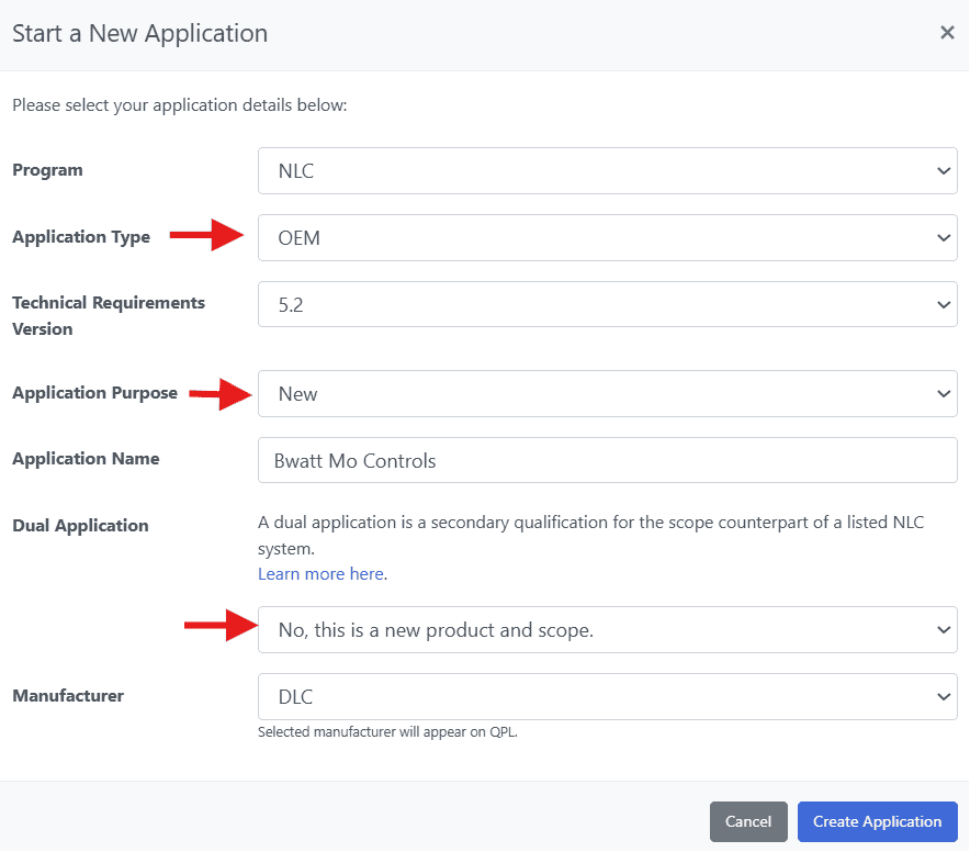 Submit New Application